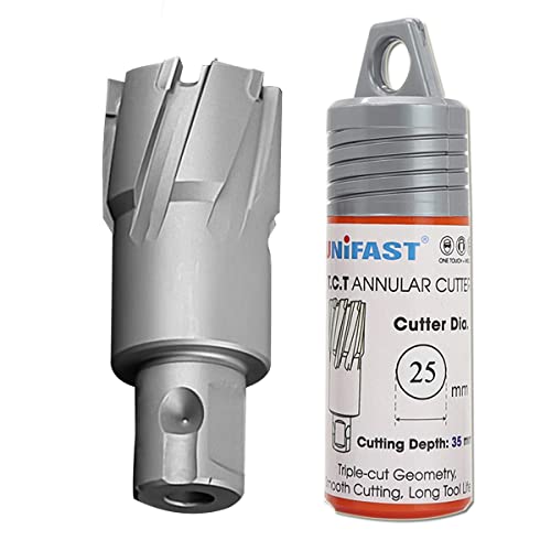 SagaSave 23MM x 35MM High Speed Steel Cyclone Annular Cutter，Metal Hole Cutter for Stainless Steel, Metal, Iron, Steel, Brass,Wood 1PCS - size: 23mmX35MM