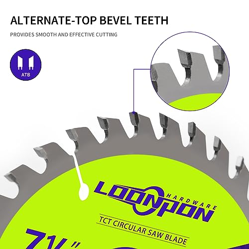 7-1/4 Inch Circular Saw Blade, Woodworking Saw Blade,5/8" Arbor,60 T - size: 7-1/4" 60T Carbide Saw Blade