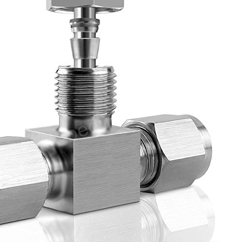 Beduan Pneumatic Stainless Steel 3/8” Compression Fittings Tee Let-Lok Adapter Tube Connector - size: 3/8 Inch
