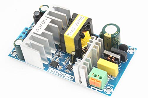 NOYITO AC to DC Isolated Power Supply Module DC 24V 4A 5V 1A Dual Output Power AC 120V (90-256V) 50-60Hz to 24V 5V 120W Industrial Power Module (Dual Output 24V 4A, 5V 1A, Blue) - size: Dual Output 24V 4A / 5V 1A