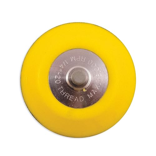 Chicago Pneumatic 8940158330 3-Inch Hook & Loop Pad, Yellow - style: Hook and Loop
