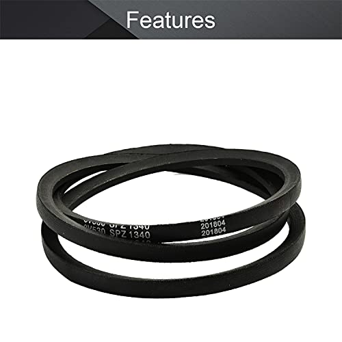 Othmro SPZ1340/3V530 Drive V Belt Inner Girth Industrial Power Rubber Transmission Belt Mower Belt Drive for Replacement Upper Transmission Triangle Rubber Lawn Industry Deck :1340mm/52.76"1Pcs - size: SPZ1340/3V530