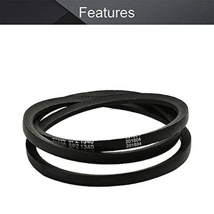 Othmro SPZ1340/3V530 Drive V Belt Inner Girth Industrial Power Rubber Transmission Belt Mower Belt Drive for Replacement Upper Transmission Triangle Rubber Lawn Industry Deck :1340mm/52.76"1Pcs - size: SPZ1340/3V530