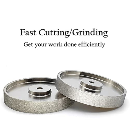CBN Grinding Wheel 6 Inch 600 Grit, 1/2" Arbor, for Bench Grinders - size: 600 Grit