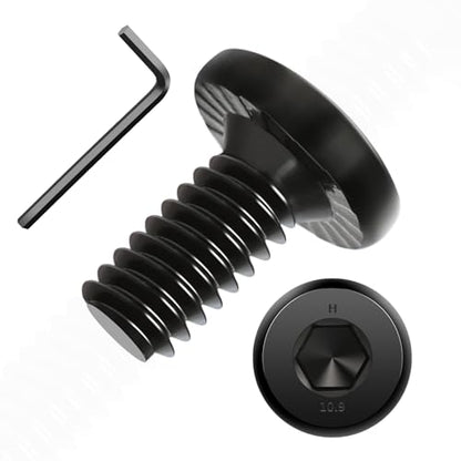 Socket Cap Machine Screws 1/4 x 1/2 25PC, Flat Head Hex Socket - size: 1/4-20 x 1/2, style: Flat
