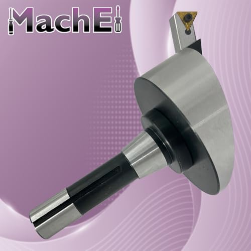 MachEl 4" Fly Cutter with Indexable Carbide Insert Tool, R8 Shank - size: R8 Shank (7/16 UNF Drawbar)