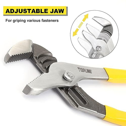 TOPLINE 4-piece Tongue and Groove Joint Pliers Set - style: Dipped Handle