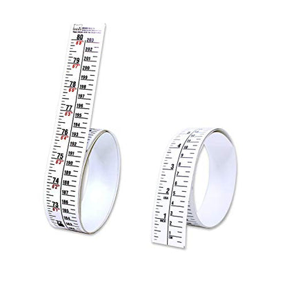 Height Rule – Fractional/Metric – 80 Inch/203 Centimeter Long – White