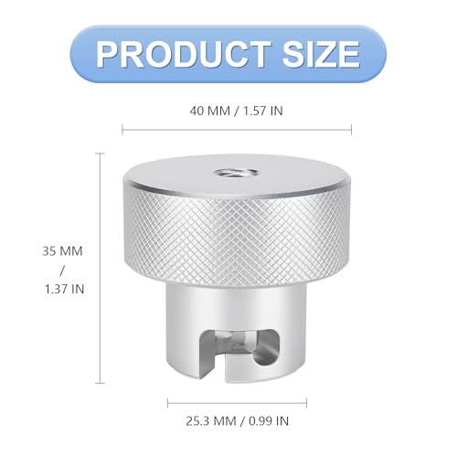Suitable for Harbor Freight's Hydraulic Press Jack Valve Screws, 7/16'' Bottle Jack Valve Release Knob, Replaces Jack Handle Fitting, Made of 6061 Aluminium - size: 7/16''