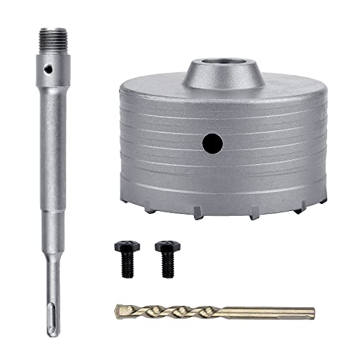 115mm (4.5") Concrete Hole Saw with 220mm SDS Plus Shank Rod - style: 115mm ( 4.5 inch )
