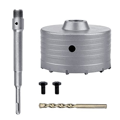 125mm (4.9") Concrete Hole Saw with 220mm SDS Plus Shank Rod - style: 125mm ( 4.9 inch )