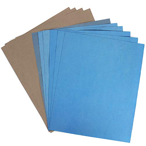 9x11 inch 10 Sheets Sandpaper, Wet or Dry 7000-15000 Grit 5 Assortment Sand Paper, Extra Fine Precision Abrasive Pads for Automotive Sanding, Wood Turing Finishing, Metal Furniture Polishing - color: 10pcs (7000 to 15000)