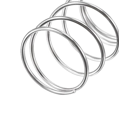 uxcell Compression Spring,304 Stainless Steel,18mm OD,1mm Wire Size,9mm Compressed Length,50mm Free Length,5.9N Load Capacity, Silver Tone,5pcs - size: 18mmx1mmx50mm