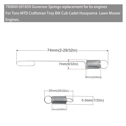 Strongthium 19PCS GX GCV Governor Throttle Return Springs Linkage Kit - size: 19 PCS