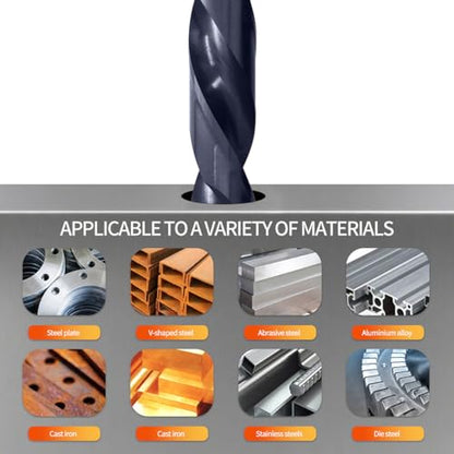 Meccion M35 Cobalt Drill Bits 15/16 Inch TiAIN HSS Drill Bit for Metal - size: 15/16 in.