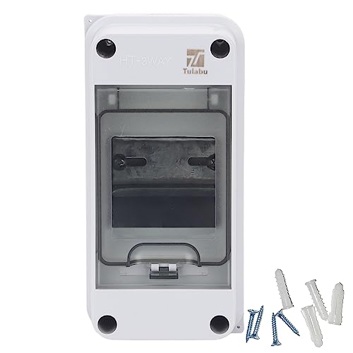3 Way Circuit Breaker Box, IP65 Waterproof, for Indoor and Outdoor - style: 3 WAY-2.8*6*3.5Inch