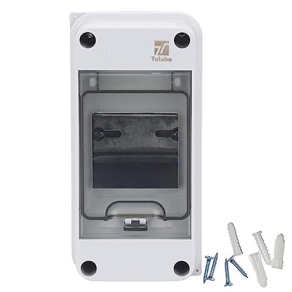 3 Way Circuit Breaker Box, IP65 Waterproof, for Indoor and Outdoor - style: 3 WAY-2.8*6*3.5Inch