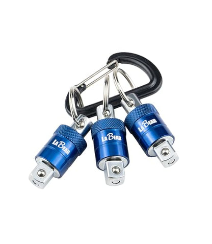 LABEAR 3/8 Inch Socket Holder Keychain Set, 3-Piece EDC Organizer - size: 3/8"