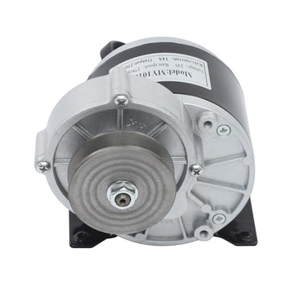 Reduction Electric Motor, 250W Brushed DC Motor with Belt Pulley, Brushed Geared Reduction Motors Reducer for Small Electric Vehicles and Agricultural Equipments, 0-300rpm Adjustment (36, Volts (DC))