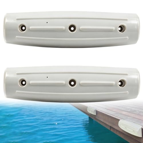 OCEANBROAD Dock Fender Bumpers, 17" Horztial Dock Bumpers for Edge Side - color: White, style: 2 Pack