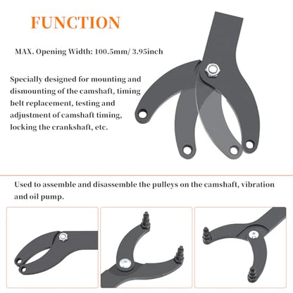 Engine Timing Belt Change Tool Kit Against Timing Pulley Holder Tool