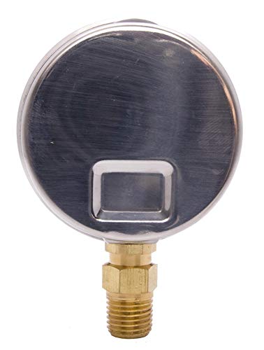 2-1/2" Oil Filled Pressure Gauge, Stainless Steel Case, 0-200 PSI, 1/4" NPT - size: [0-200 PSI]