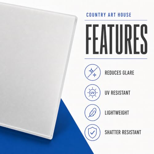 CountryArtHouse Non-Glare Acrylic Replacement for 5x9 Picture Frame, Replacement Plexiglass for 5x9 Photo Frame, UV-Resistant Non-Glare Acrylic Cover Sheet - size: 5x9