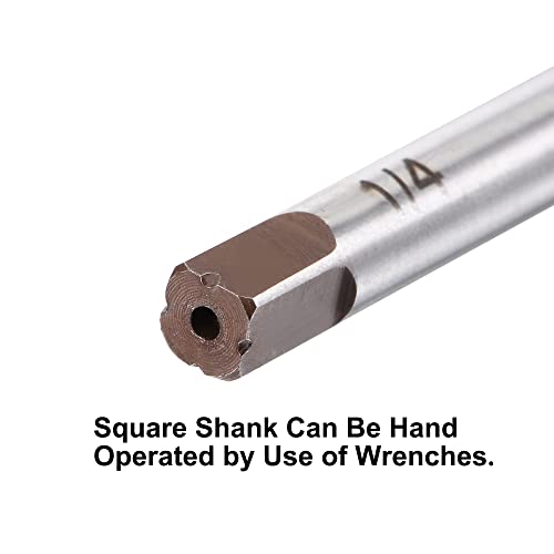 uxcell 1/4" Hand Reamer H8 Accuracy Alloy Tool Steel 6 Flutes Straight Shank Milling Cutter Tool - size: 1/4"