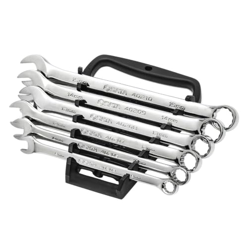 SATA 6 Piece 12 Point Combination Wrench Set| Metric sizes 8mm - 15mm| Off Corner Loading | ST09018G - style: 6 Piece