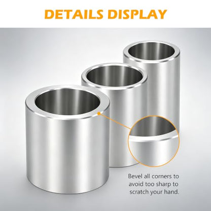 Aluminum Bench Grinder Reducing Bushing Arbor Adapter Set, 1" Thick, 4 Kits - style: 1" Thick-4 Piece
