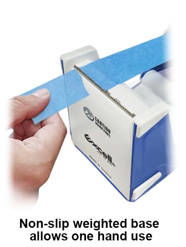 Excell Deluxe Twin Wide Metal Multi-Roll Desktop Tape Dispenser with Tiered Metal Separator Bars, EX-2272, 2 inch Wide, 3 inch Core