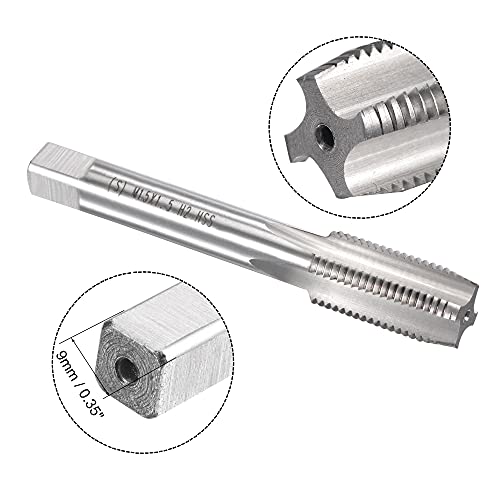 uxcell M15 x 1.5mm Metric Tap and Die Set, Machine Thread Screw Tap with Round Threading Die, Tap & Die Kit for Nut Screw Bolt Thread Repair - size: M15 x 1.5mm