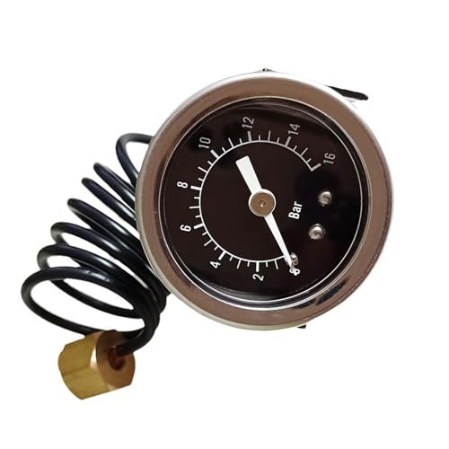 Easy Installation 16bar Espresso Pressure Gauge Metal Texture Kitchen Appliance Part for Longevity Espresso Machine Part