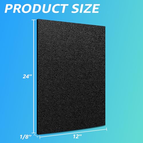Art3d ABS Plastic Sheets, 1/8" Thick, Rigid Textured, 2-Pack of 12 x 24" - size: 12" x 24", 3mm Thick