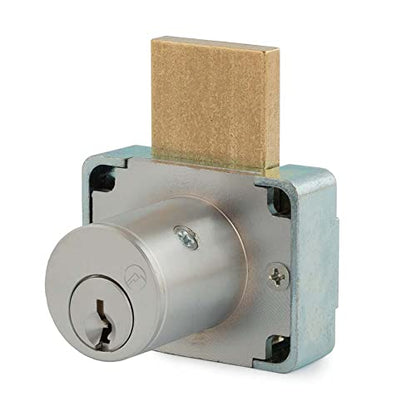 Olympus Lock 200DW Deadbolt | 1-3/8" Chrome Key Lock US26D | NATL KA915 Easily Rekeyable Drawer Lock, Keyed Alike | Grade 1 Vertical Deadbolt | Door Lock for Drawers - size: 1-3/8 barrel length, style: Key #915