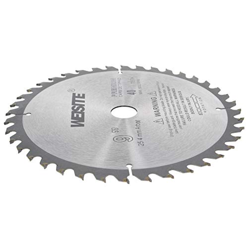 Utoolmart Circular Saw Blade, 9 Inches Carbide Tipped Slitting Saw, 40T Saw Blade with 25.4mm Arbor, for Hard & Soft Wood Cutting, 1 Pcs - size: 9inchx40T