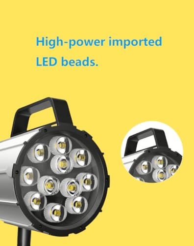 Industrial Machine Light,12W 110V-220V Adjustable Aluminum Alloy LED Work Light IP68 for Lathe, CNC Milling Machine, Drilling Machine - Short Arm … (12)