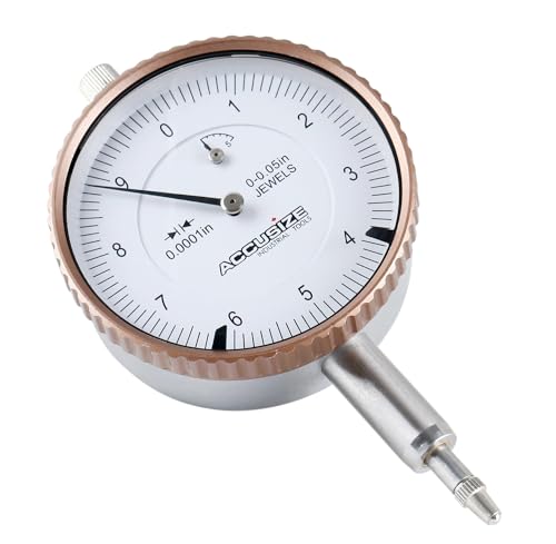Accusize Industrial Tools AGD2 Style 0-0.05'' x .0001'' Dial Indicators with Lug Back, 10 Ps Set, P900-S097x10 - size: 0-0.05'' by 0.0001'' | 10 Pack