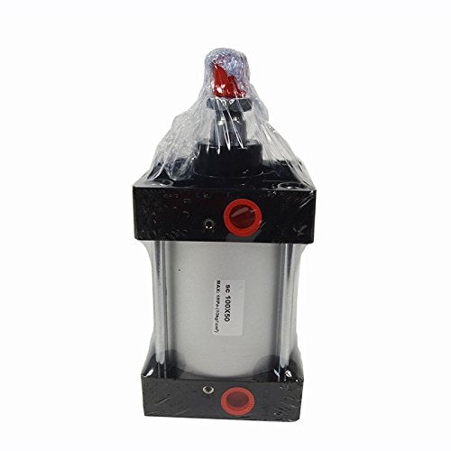 INTBUYING Air Cylinder Pneumatic Buffer Standard Cylinder Aluminum Alloy Rod Dual Action Single Rod- SC 100 x 50PT Bore:4" Stroke:2" - size: SC 100 x 50PT Bore:4" Stroke:2"