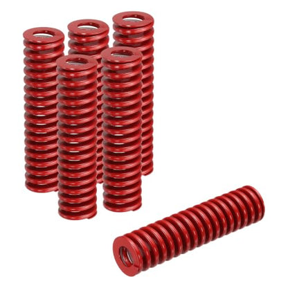 HARFINGTON 6pcs Die Spring 3/4" OD x 3" Free Length SMH4012, Red - size: 3/4" OD x 3" Free Length