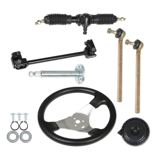 300mm Steering Wheel Assembly Steel Gear Rack Pinion Set