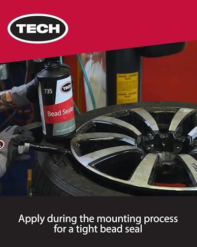TECH Tire Bead Sealer - Rim-Leak Tubeless Tire Repair Solution 1 Quart