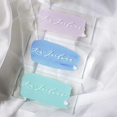 Blank Clear Acrylic Square Material,Plexiglass Laser Cut Square Sheet with Round Corners, DIY Accessory 1/8" Thickness (3.0") - size: 3.0"