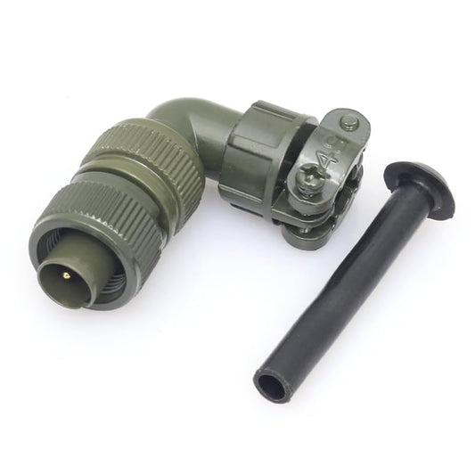 MS3108A-10SL-4P Circular Industrial Connectors,2Pin Male,90 Degree Elbow,MIL-DTL-5015 Series Waterproof Aviation Sockets,Threaded Connectors,Solder Type,for Aviation and Industrial environments - color: MS3108A10SL-4P