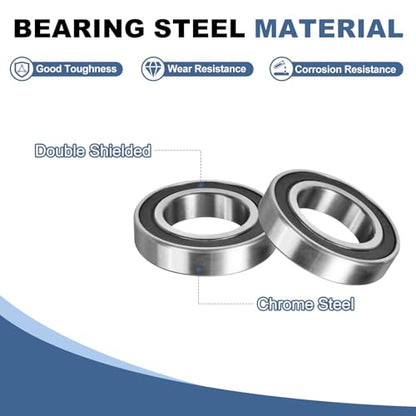 uxcell 2pcs R24-2RS Deep Groove Ball Bearing 1-1/2" IDx2-5/8 ODx9/16 H - size: 1-1/2" x 2-5/8" x 9/16"