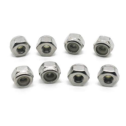 Fullerkreg #4-40 UNC Nylon Insert Lock Nut, 18-8 Stainless Steel - size: 4-40 (100 Pack)