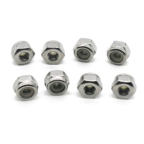 Fullerkreg #4-40 UNC Nylon Insert Lock Nut, 18-8 Stainless Steel - size: 4-40 (100 Pack)
