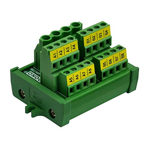 Screw Terminal Block Power Distribution Module (2x8 Position, Screw Mount) - size: 2x8 Position, style: Screw Mount