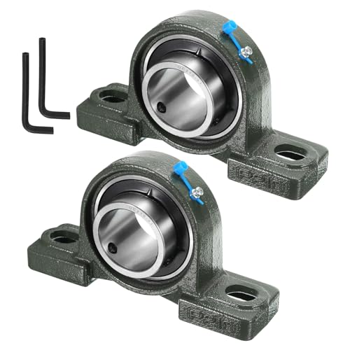 uxcell 2pcs UCP210-31 Pillow Block Bearings 1-15/16 inch Bore Self Alignment, Solid Cast Iron Base Mounted Chrome Steel Bearings - size: UCP210-31