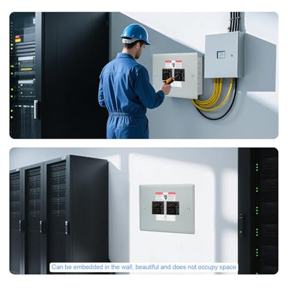THQL Circuit Breaker Panels, 4-Space, 125A Circuit Breaker Distribution Box, 120V/240V Circuit Breaker Electrical Enclosure,Indoor Main Lug Load Center - style: 4 SPACE